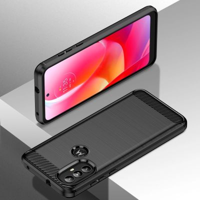 6. Carbon Case elastyczne etui pokrowiec Motorola Moto G Power 2022 czarny