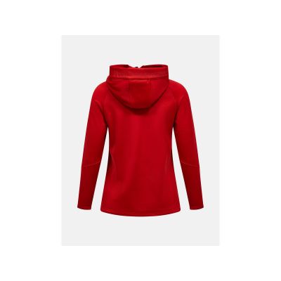 2. Bluza damska PEAK PERFORMANCE W Rider Essentials Midlayer Zip Hood kolor czerwony