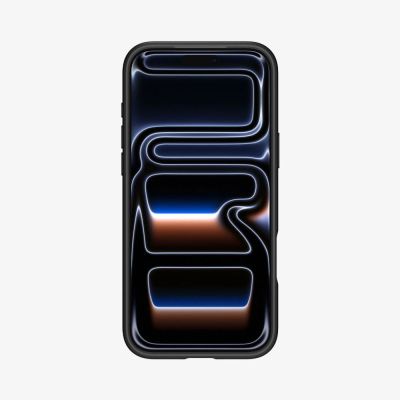 3. Etui Spigen Ultra Hybrid MagSafe na iPhone 17 Pro Max - czarno-pomarańczowy