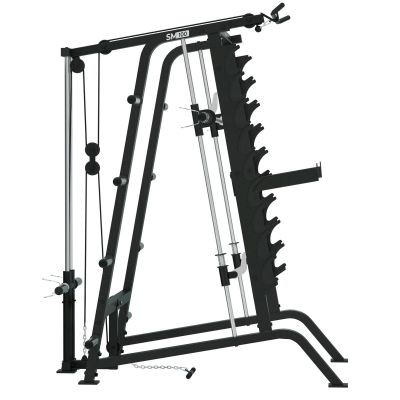 4. VIRTUFIT SM100 SMITH MACHINE - Z STACJĄ WYCIĄGOWĄ - STACJA SIŁOWA