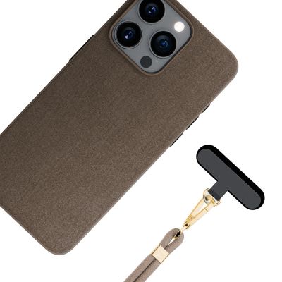 11. Smycz do smartfona 3mk EasyClip Elite - beżowa