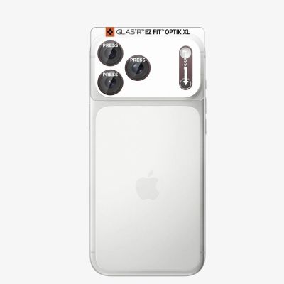 17. Szkło hartowane na aparat Spigen Optik Pro XL GLAS.TR EZ FIT na iPhone 18 Pro Max - dark cherry