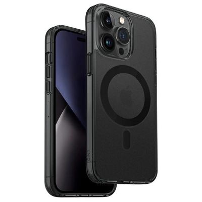 Etui Uniq LifePro Xtreme Magclick Charging na iPhone 14 Pro Max - szaro-czarne