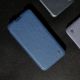 18. Nillkin Qin Cloth Pro Case etui do iPhone 14 Plus osłona na aparat kabura pokrowiec obudowa z klapką niebieski
