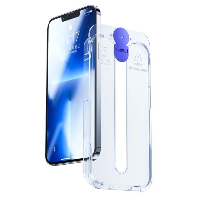 2. Joyroom Knight szkło do iPhone 14 Plus z zestawem montażowym przezroczysty (JR-H11)