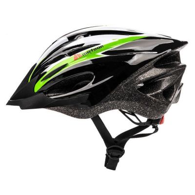 4. KASK ROWEROWY METEOR HB25 czarno-zielony
