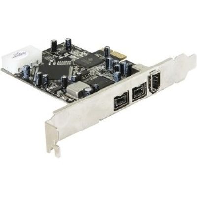 2. Delock PCI Express Karte > 2 x extern FireWire B + 1 x extern FireWire A