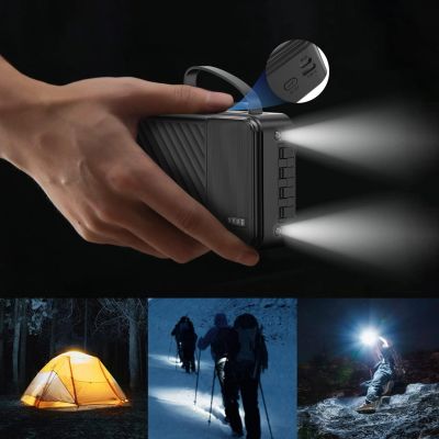5. Powerbank Dudao K11 Pro 20000mAh z wbudowanymi kablami - czarny