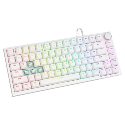 14. SAVIO KLAWIATURA MECHANICZNA ASTRAL WHITE OUTEMU WHITE JADE RGB