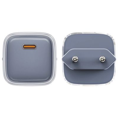 4. Ładowarka Acefast A53 PD 30W GaN USB-C z wyświetlaczem - szara