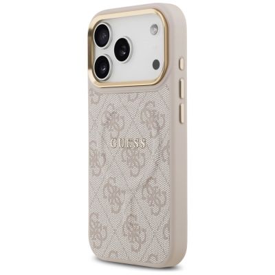 2. Etui Guess 4G PU Classic Logo MagSafe na iPhone 17 Pro - różowe