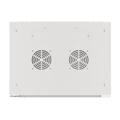 6. Szafa rack Lanberg WF01-6418-10S (18U; 901mm / 600mm / 450 mm; wisząca; Szklane; 19''; kolor szary)
