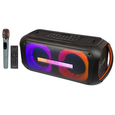 7. Głośnik Bluetooth + pilot + mikrofon przewodowy