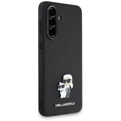 3. Etui Karl Lagerfeld Saffiano w/ K&C Metal Logo na Samsung Galaxy A56 - czarne