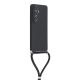 2. Etui na Samsung Galaxy S26 z wyściółką z włókna i paskiem crossbody - czarne