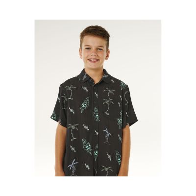 6. Koszula chłopięca RIP CURL Eternal Shred Ss Shirt-Boy czarna