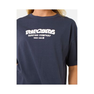 3. Koszulka RIP CURL Surf Puff Relaxed Tee granatowy
