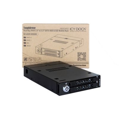 10. Płyta montażowa IcyDock 2x6,3cm SATAI-III w 1x3,5" RAID-Controlle