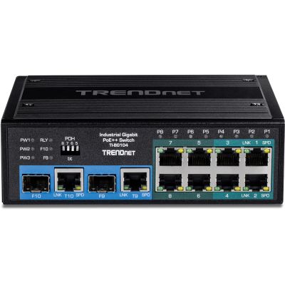 4. Trendnet TI-BG104 przełącznik sieciowy Nie zarządzany Gigabit Ethernet (10/100/1000) Obsługa PoE Czarny