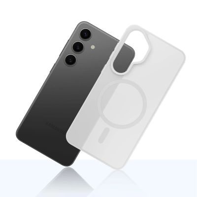 4. Etui 3mk Smoke MagCase na Samsung Galaxy S25 - białe-półprzezroczyste
