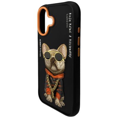 4. Etui Nimmy Glasses Cool Dog do iPhone 17 - czarne