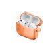 11. Etui AMAZINGTHING Titan Pro Mag Case Clear do AirPods Pro 3 - pomarańczowe