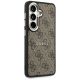 4. Etui Guess 4G Embossed Ring MagSafe na Samsung Galaxy S26 - brązowe