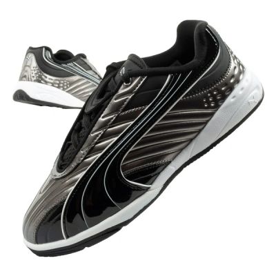 Puma buty sportowe sneakersy dziecięce V-S2 Goalgetter modne srebrne