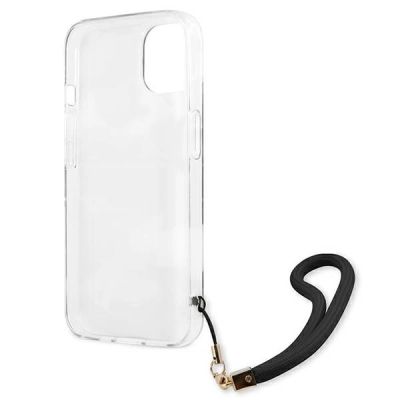 7. Etui Guess Camo Strap Collection na iPhone 13 mini - czarne