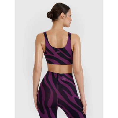 5. Biustonosz do jogi i pilatesu ze średnim wsparciem 4F 4FWSS25USBAF165-50A