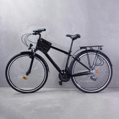 7. Wozinsky torba rowerowa na ramę sakwa na rower wodoodporne etui na telefon 1,5l czarny (WBB26BK)