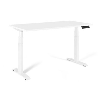 Biurko/Stolik z regulowaną wysokością UNIQUE ACTIVE I 14-C103W-W-160-YZ-02 biały stelaż i blat, 160X70 cm
