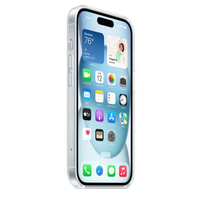 7. Apple - Obudowa tylna do telefonu komórkowego - Kompatybilna z MagSafe - Poliwęglan - Przezroczysta - do iPhone 15 (MXRK3ZM/A)
