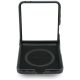 6. Etui BMW M Leather Perforated Tricolor Stripe Metal Logos MagSafe na Samsung Galaxy Z Flip 8 - czarne