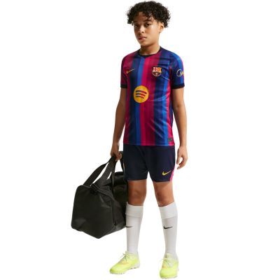 9. Koszulka dla dzieci Nike FC Barcelona 2026/27 Stadium Home bordowo-niebieska II1624 683