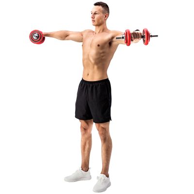 20. Sztangielki gumowane HMS SGGX20 z funkcją sztangi 20kg