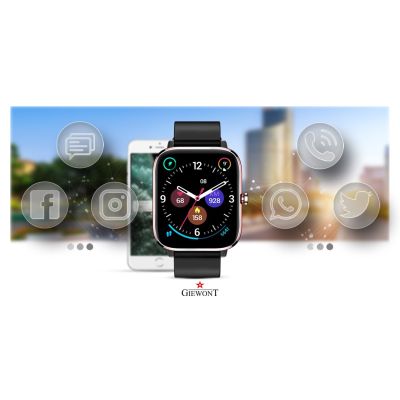 4. Smartwatch Giewont Różowo-Czarny GW230-3