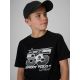 3. T-shirt regular z nadrukiem chłopięcy 4F 4FJRAW26TTSHM4342-20S