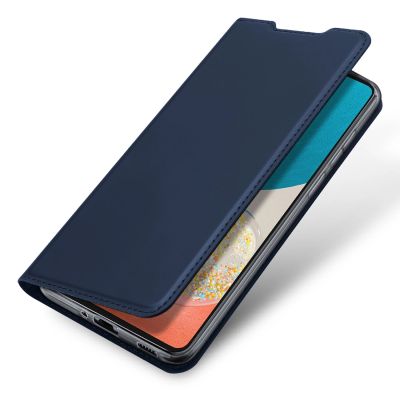 4. Dux Ducis Skin Pro kabura etui pokrowiec z klapką Samsung Galaxy A73 niebieski
