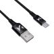 3. Wozinsky kabel przewód USB - microUSB 2,4A 1m czarny (WUC-M1B)