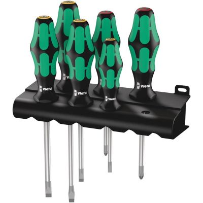 11. Zestaw wkrętaków Kraftform Lasertip + wieszak, 6 części