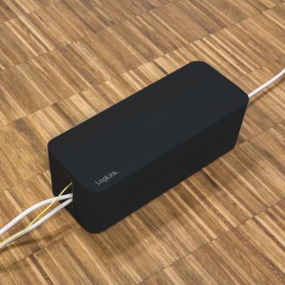 5. LogiLink KAB0077 organizator na kable Uniwersalne Skrzynka kablowa Czarny 3 szt.