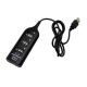 4. Hub Esperanza EA116 (4x USB 2.0; kolor czarny)