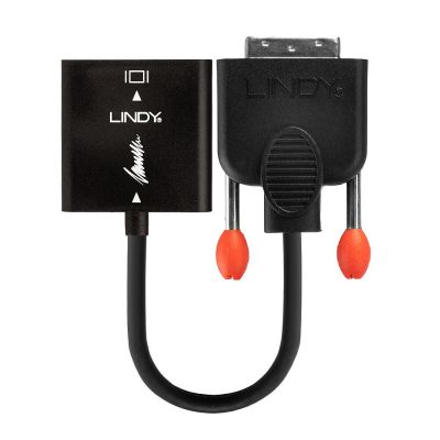 3. Lindy 38189 adapter kablowy 0,1 m DVI-D VGA (D-Sub) Czarny