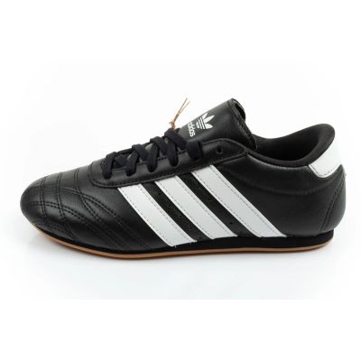 2. Adidas buty damskie sportowe Taekwondo Lace czarne modne skórzane