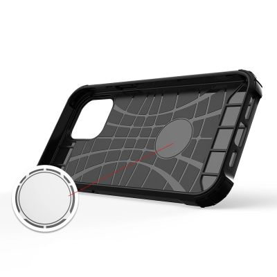 5. Hybrid Armor pancerne hybrydowe etui pokrowiec iPhone 13 złoty