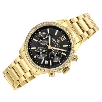 3. Zegarek Damski Giewont Sapphire Złoto Czarny GW3670-B3