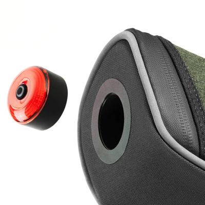 3. Torba podsiodłowa Rockbros C52-2 lekka z oświetleniem 250 mAh - zielona