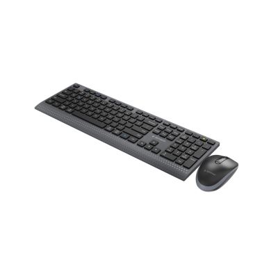 4. GEMBIRD BEZPRZEWODOWY ZESTAW KLAWIATURY + MYSZ DUAL MODE, 2.4 GHZ + BT, SLIM, UKŁAD US, KOLOR CZARNY