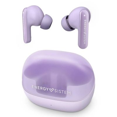 2. Słuchawki bezprzewodowe Energy Sistem True Wireless Earphones Serenity ANC z mikrofonem, Bluetooth, kolor lawendowy, ANC